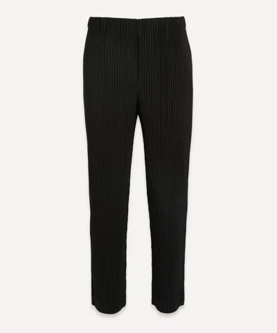 Issey Miyake Homme Plisse  Mens Core Pleated Tapered Trousers In Black
