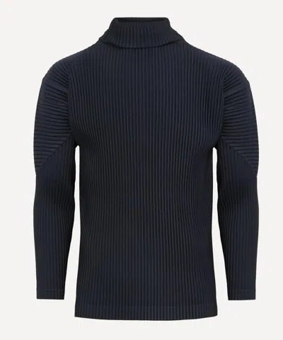 Issey Miyake Homme Plisse  Mens Core Turtleneck Top
