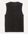 Issey Miyake Homme Plisse  Mens Kersey Pleats Waistcoat In Black