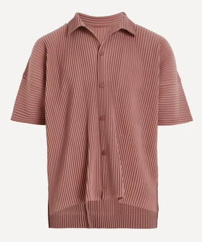 Issey Miyake Homme Plisse  Mens Mc July Pleated Shirt In Pink