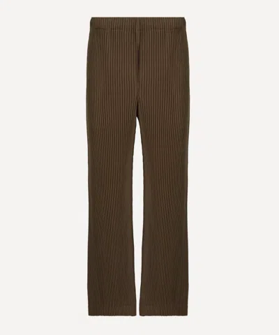 ISSEY MIYAKE HOMME PLISSE ISSEY MIYAKE MENS PLEATS BOTTOMS 3 FLARED-LEG TROUSERS