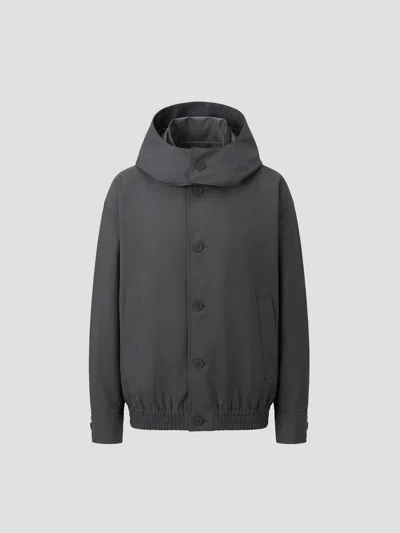 Issey Miyake Homme Plissé  Mini Plissé Blouson Jacket In Gray