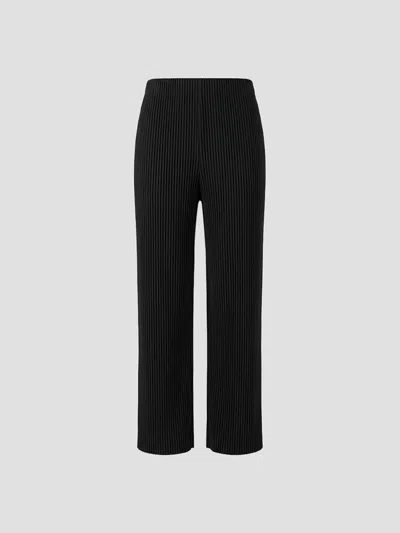 Issey Miyake Homme Plissé  Mini Plissé Pants In Black