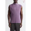 Issey Miyake Homme Plissé  Monthly Colors April Pleated Top In Viola Purple