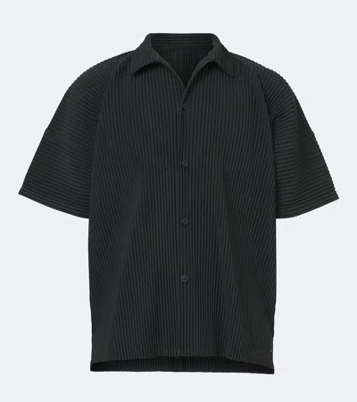 Issey Miyake Polyester Monthly Colors August Shirt In Black