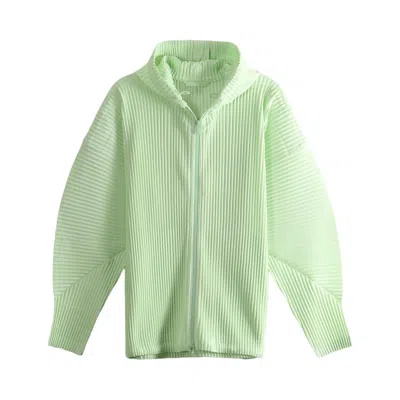 Pre-owned Issey Miyake Homme Plissé  Monthly Colors July Blouson 'shine Green' | Men's Size 3