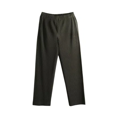 Pre-owned Issey Miyake Homme Plissé  Monthly Colors July Pants 'shade Greyish Brown' | Men's Size 3