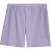 Issey Miyake Mc July Shorts In Gray Purple