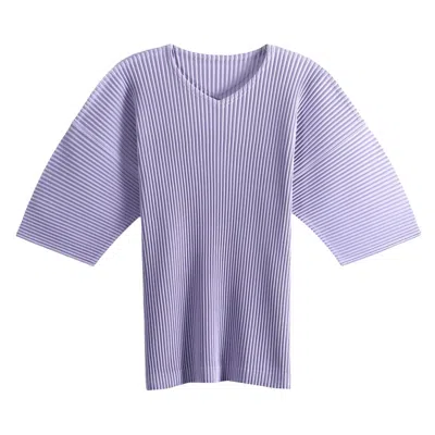 Pre-owned Issey Miyake Homme Plissé  Monthly Colors July T-shirt 'purple Hued' | Men's Size 3