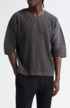 Issey Miyake Gray Monthly Color March T-shirt In Charcoal Gray