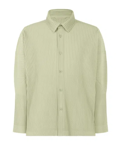 Issey Miyake Homme Plissé  Monthly Colors October Shirt In Green