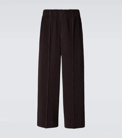 Issey Miyake Monthly Colors Pleated Straight Pants In Multi