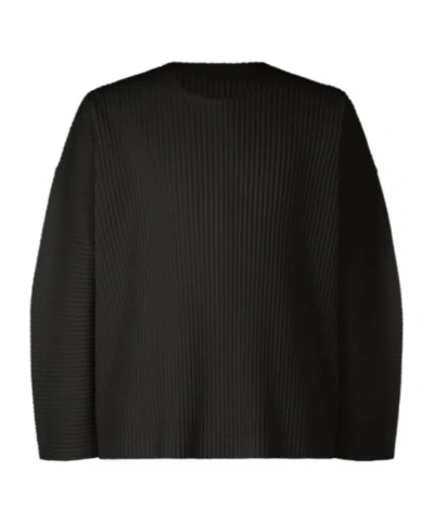 Issey Miyake Crew Neck T-shirt In Black