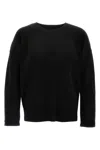 Issey Miyake Ribbed Texture Crew Neck Long Sleeves