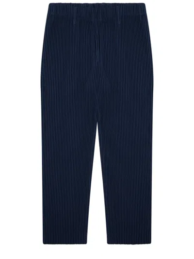 Issey Miyake Homme Plisse  Pantalone Plissettato In Blue
