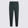 Issey Miyake Homme Plisse'  Teal Green Polyester Pant In Evergreen