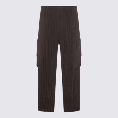 Issey Miyake Homme Plissé  Pantaloni Grigio In Brown