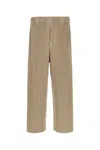 Issey Miyake Cappuccino Polyester Wide-leg Pant In Beige O Tan