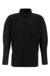 Issey Miyake Camicia In Poliestere Nero Uomo In Black