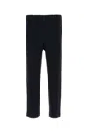 Issey Miyake Pleated Fabric Trousers In Blue