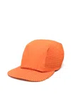 Issey Miyake Ribbed Texture Flat Peak Hat