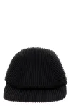 Issey Miyake Pleated Baseball Cap Hats Black In Black