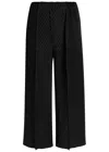 Issey Miyake Chevron-pleating Trousers In Black