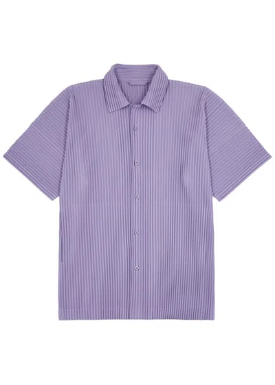 Issey Miyake Button Up Shirt In Lilac