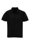 Issey Miyake Black Basics Polo Shirt