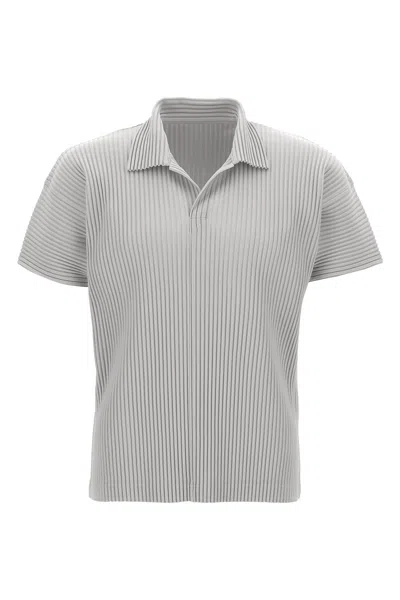 ISSEY MIYAKE HOMME PLISSE' ISSEY MIYAKE PLEATED POLO SHIRT