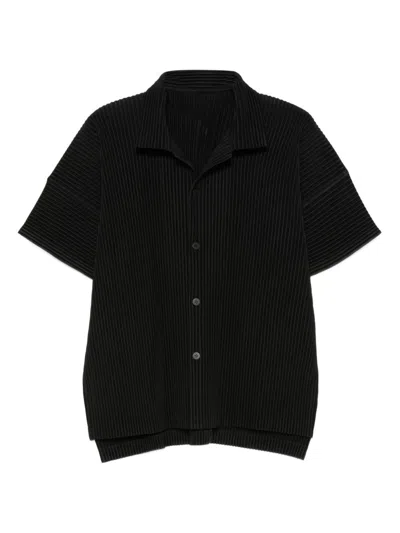ISSEY MIYAKE HOMME PLISSE' ISSEY MIYAKE PLEATED POLO SHIRT