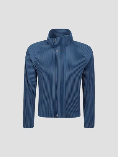 Issey Miyake Homme Plissé  Pleated Polyester Jacket In 76