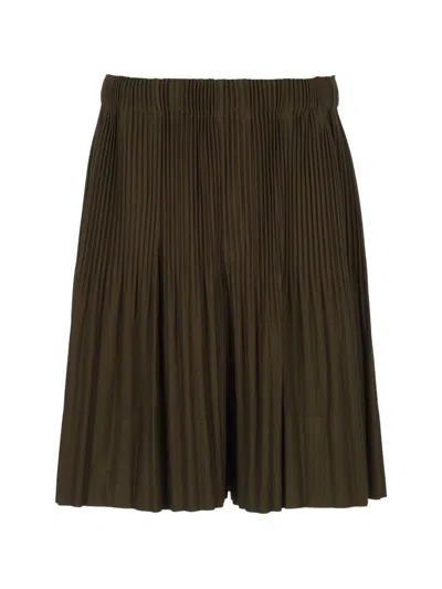 Issey Miyake Homme Plisse'  Pleated Shorts In Brown