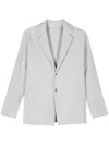Issey Miyake Pleated Single-breasted Jacket