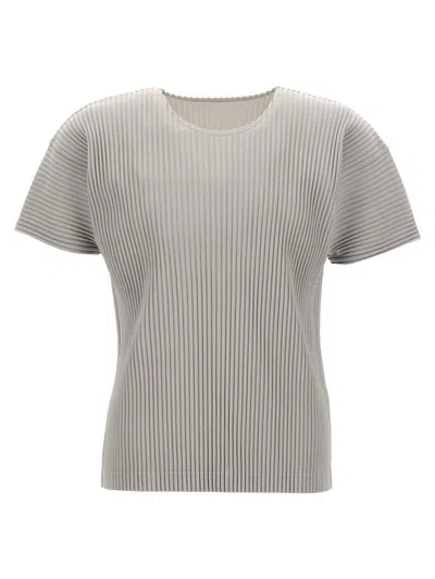 Issey Miyake Homme Plissé  Pleated T-shirt In Neutral