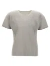 Issey Miyake Textured Pleated T-shirt With Crew Neck In Neutral