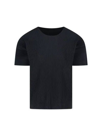 ISSEY MIYAKE HOMME PLISSÉ ISSEY MIYAKE PLEATED T-SHIRT – BLACK