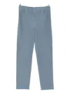 Issey Miyake Blue Compleat Trousers In Gray