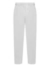 Issey Miyake Pleated Trousers With Elasticated Waistband And Ribbed Texture