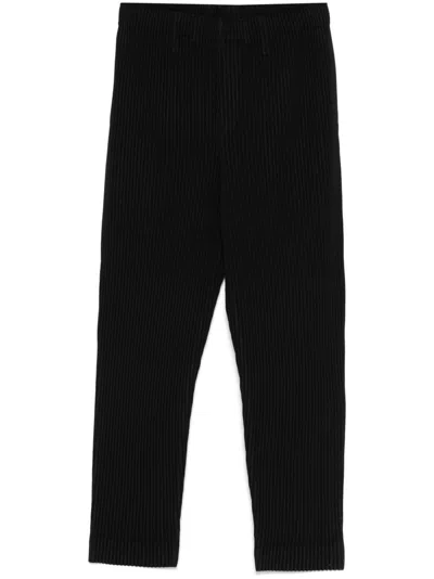 Issey Miyake Homme Plisse'  Pleated Trousers In Black