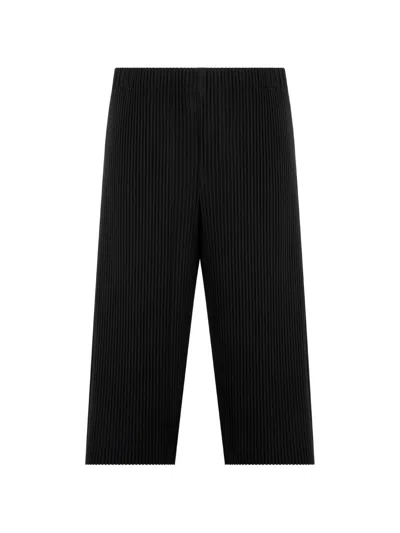 Issey Miyake Homme Plisse'  Pleated Trousers In Black