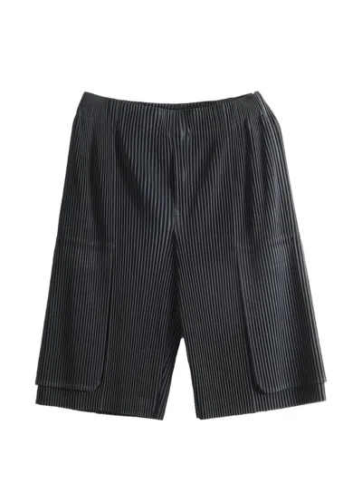 Issey Miyake Homme Plisse'  Pleated Trousers In Black