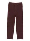 Issey Miyake Color Pleats Straight Pant In Brown
