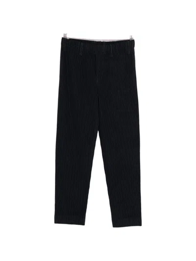 Issey Miyake Pleated Trousers In Blue