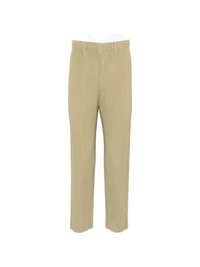 Issey Miyake Pleated Trousers In Green