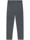 Issey Miyake Pleated Trousers With Elasticated Waistband And Ribbed Texture In Grey
