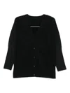 Issey Miyake Long-sleeved Cardigan In Black