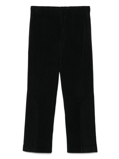 ISSEY MIYAKE HOMME PLISSE' ISSEY MIYAKE PLEATED WIDE-LEG TROUSERS