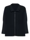 Issey Miyake Homme Plisse'  Men Pleated Zipped Shirt