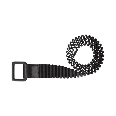 Pre-owned Issey Miyake Homme Plissé  Pleats Belt 'black' | Men's Size Onesize